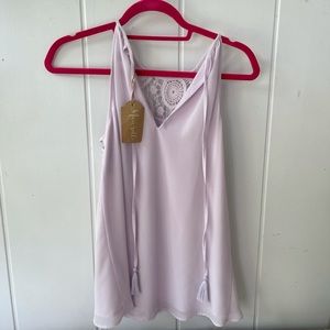 Poppy purple tank top NWT small